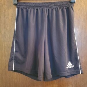 Boys black Adidas soccer shorts